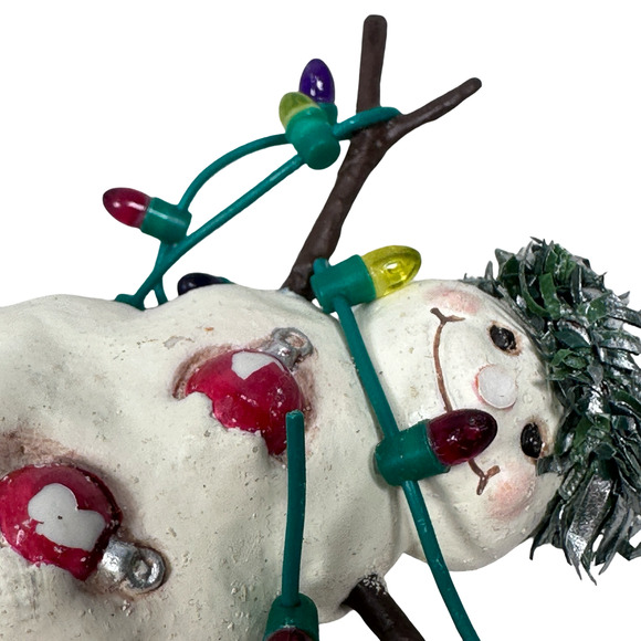 Vintage Hallmark Jan Karon Christmas Snowman Ornament Y2K Holiday Lot of 2 READ - Picture 8 of 9